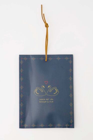 Zusss geurzakje zwanen donkerblauw/goud