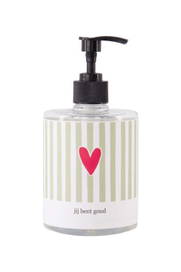 Zusss handzeep 500ml streep hartje tekst jij bent