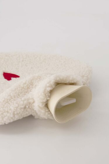 Zusss kruik teddy wit/rood