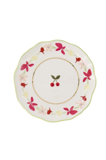 Zusss serveerschaal bloemen handgeschilderd