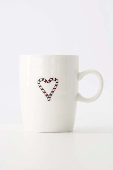 Zusss theemok hart wit/donkerrood