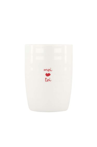 Zusss koffiemok hartjes moi toi wit/rood