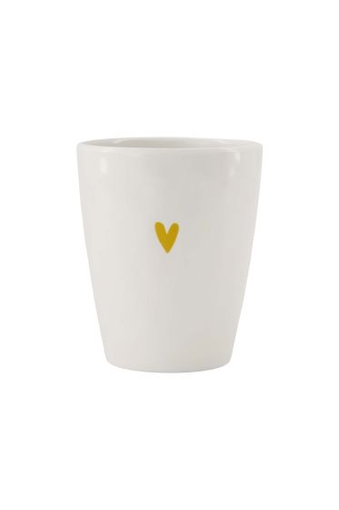 Zusss drinkbeker melamine goud hartje