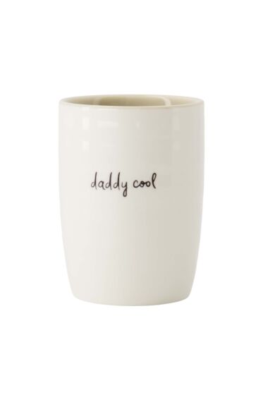 Zusss koffiemok daddy cool wit/zand/zwart