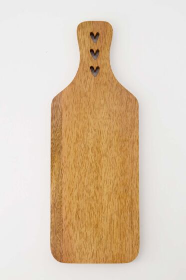 Zusss borrelplank hout hartjes naturel
