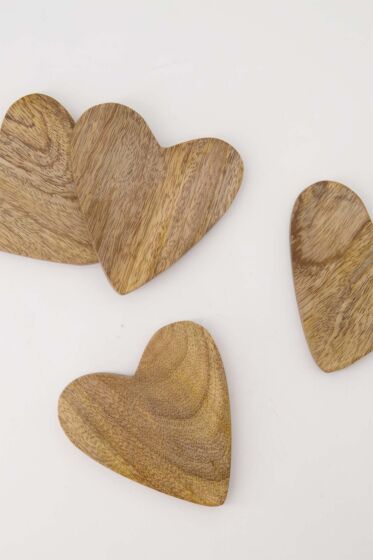 Zusss set van 4 onderzetters hart