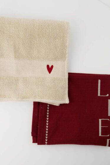Zusss keukenset lieverd wit/donkerrood