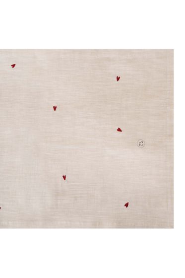Zusss tafelloper 300x50cm peper en zout / rood