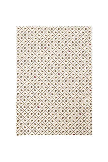 Zusss placemat hartjes zand/port/bruin