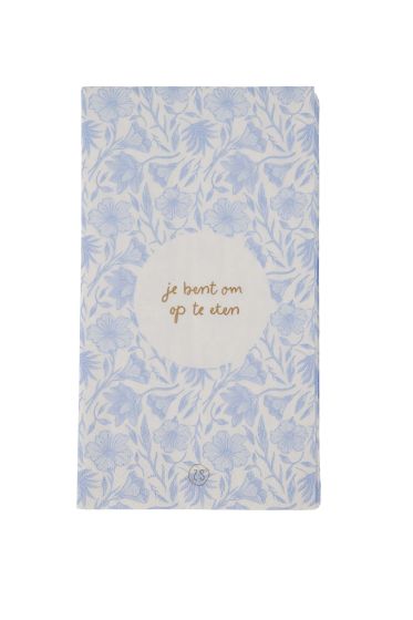 Zusss servetten bloemen 11x20cm je bent om op te