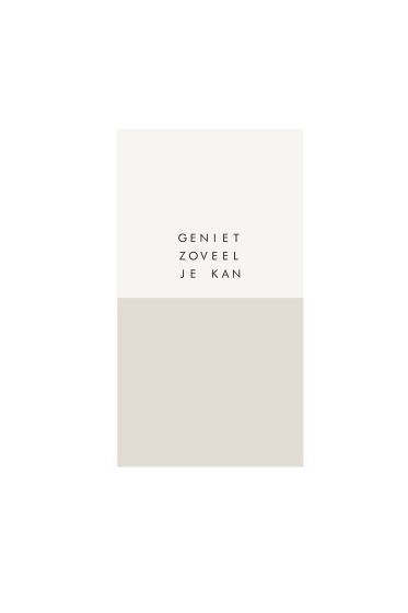 Zusss servetten geniet zoveel je kan 11x20cm