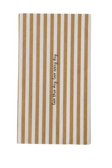 Zusss servetten love this day streep 11x20cm