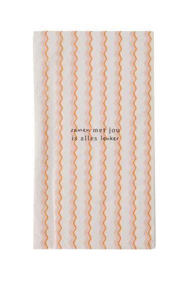 Zusss servetten met jou is alles leuker 11x20cm