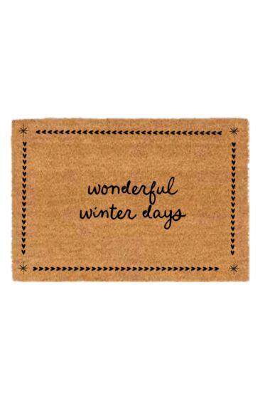 Zusss deurmat wonderful winterdays naturel