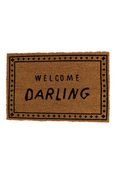 Zusss deurmat welcome darling bruin/zwart