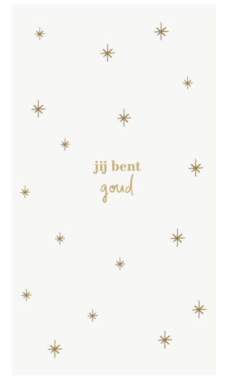 Zusss servetten rechthoek jij bent goud