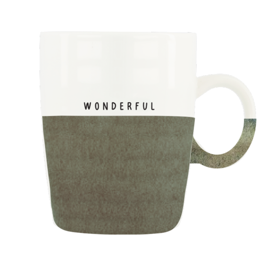 Zusss theemok wonderful wit/donkergroen