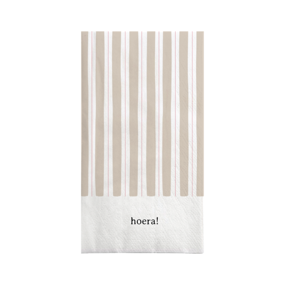 Zusss servetten rechthoek streep hoera
