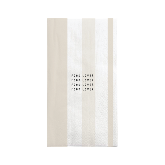 Zusss servetten rechthoek streep food lover