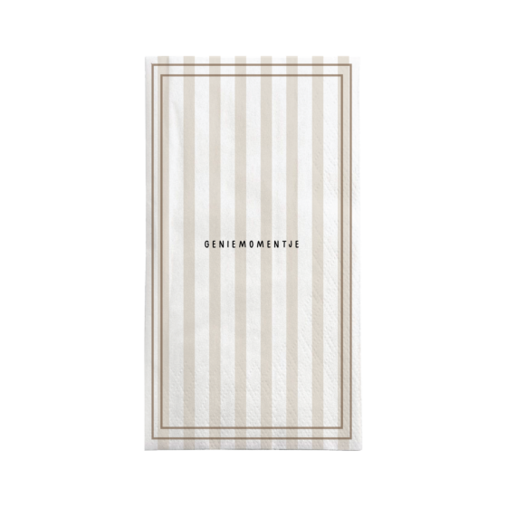 Zusss servetten rechthoek streep genietmomentje