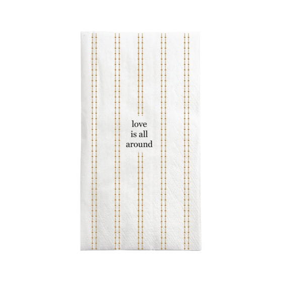 Zusss servetten rechthoek streep love is all aroun