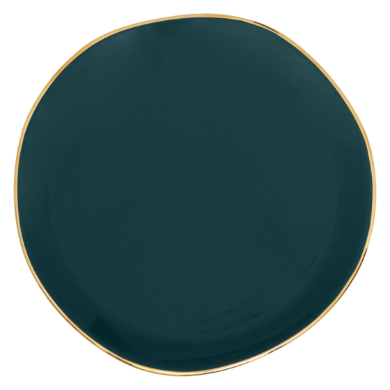 Good Morning plate Ø17 cm blue green