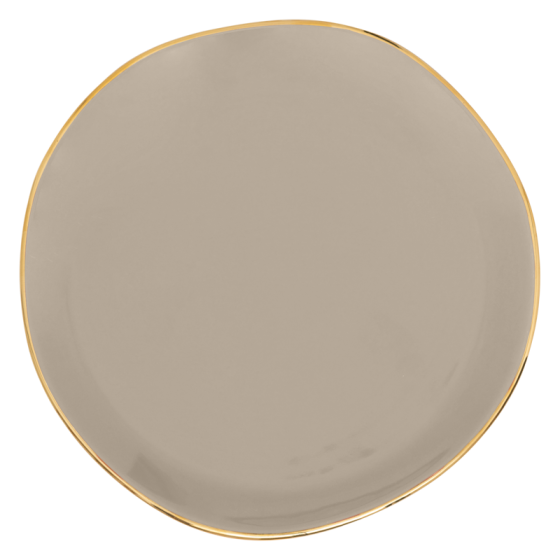 Good Morning plate Ø17 cm gray morn
