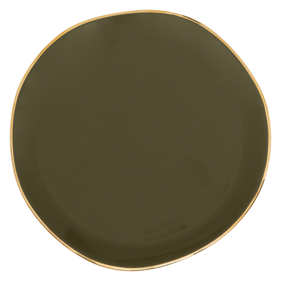 Good Morning plate Ø17 cm fir green