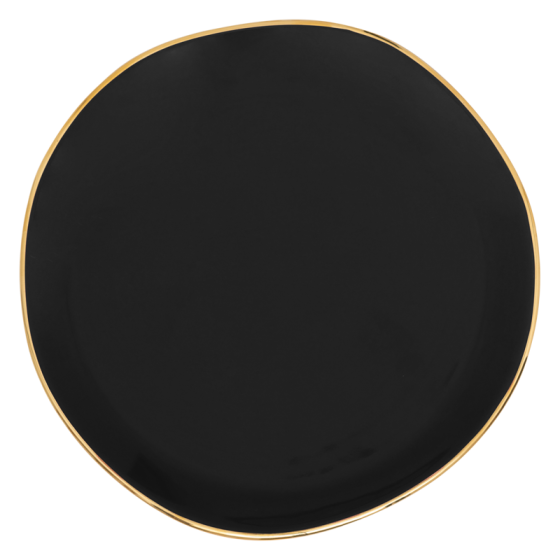 Good Morning plate Ø17 cm black