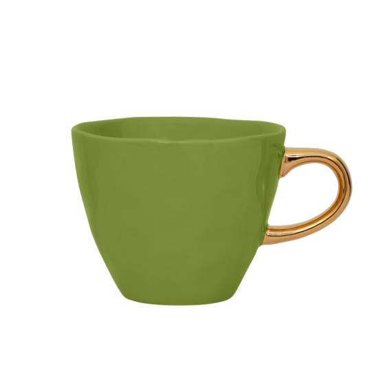 Good Morning Cup Coffee evergreen sprig