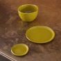 Good Morning plate Ø17 cm amber green