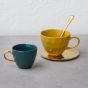 Good Morning Cup Coffee blue green