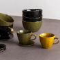 Good Morning Cup Coffee amber green