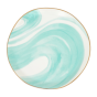 Good Morning plate Ø17 cm valuri emerald green